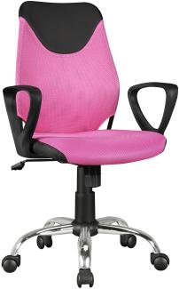 KADIMA DESIGN Kinderschreibtischstuhl DAVOS Nylon - höhenverstellbarer Ergonomie-Stuhl für Kinder & Jugendliche, elegant & strapazierfähig. Farbe: Rosa