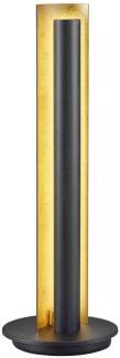 LED Design Tischlampe TEXEL schmal in Schwarz / Gold, Höhe 47,5 cm