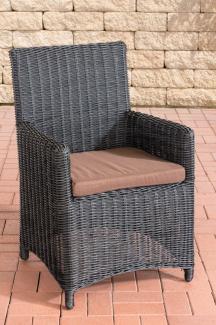 Stuhl Fontana / Sankt Marlo Terrabraun 5mm (Farbe: schwarz)