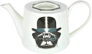 3-tlg. Jameson & Tailor Tee-Set - Teekanne mit 2 Teetassen - Hund mit Hut - 4130 + 2x 4132