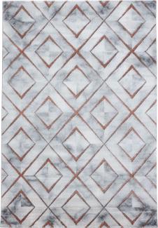 Kurzflor Teppich Nauro rechteckig - 140x200 cm - Bronzefarbe