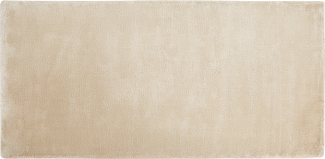 Teppich Viskose beige 80 x 150 cm Kurzflor GESI II
