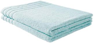 Handtuch Baumwolle Plain Design - Farbe: hellblau, Größe: 90x200 cm