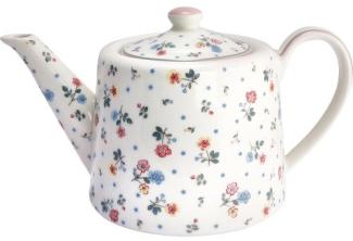 Greengate Teekanne Rund Adelena White (1000ml) STWTEPADN0102