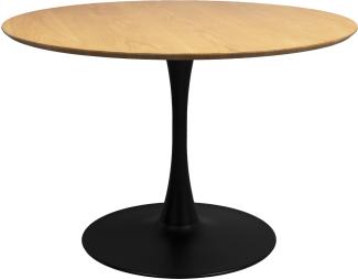 Tisch Esstisch RAKU NATURAL furniert Ø 110 cm runde Tischplatte