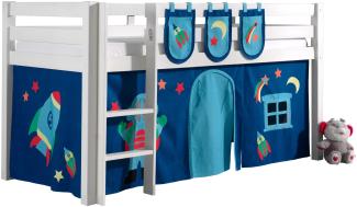 Spielbett >PINO< in Kiefer massiv natur - 210x114x106 (BxHxT)