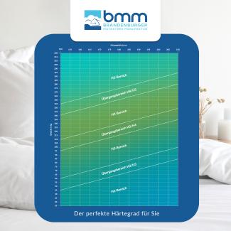 BMM Matratze Klassik, orthopädische 7-Zonen Kaltschaummatratze, H4 19 XXL 80 x 190 cm