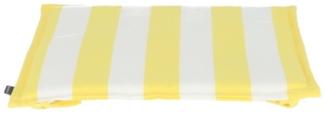 Outdoor Sitzkissen FINE zu CUBIC-LUX-MIA Streifen weiß-gelb