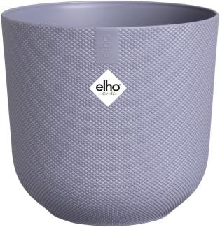 elho Jazz Round 16 cm blumentopf - Pflanzentopf für den Innenbereich - 100% recycelter Kunststoff - Einzigartige Struktur - Lila/Lavendel Lila