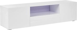 TV-Möbel weiß mit Schublade 160 x 39 x 42 cm FAYET