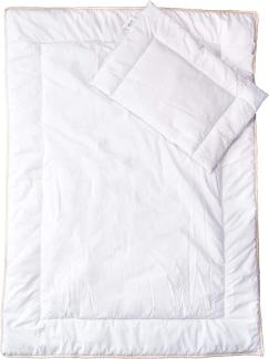 Bettset: Steppdecke und Kissen aus Polyester 135x100 cm