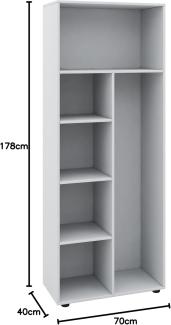 VCM Mehrzweckschrank Holz Besenschrank Staubsauger Putzschrank Vandol (1-St)