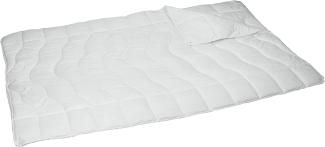 Pflegeleichte 4-Jahreszeiten-Bettdecke aus Mikrofaser, unkompliziert mit Füllung bei 60° waschbar, 200 x 200 cm, Doppelbettdecke Standardmaß