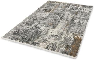 Teppich in Anthrazit/Creme Allover - 290x200x0,6 (LxBxH)