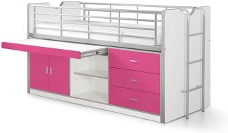 Vipack 'Bonny' Multifunktionsbett weiß/pink