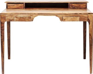 Kare Design Brooklyn Nature Schreibtisch, 110 x 70 cm, Massivholz Schreibtisch, brauner Schreibtisch, (H/B/T) 85x110x70cm
