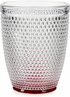 Becher Rot Punkte Durchsichtig Glas 300 Ml (6 Stück)