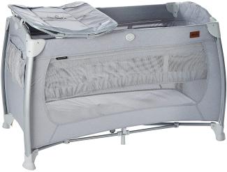 Hauck Select Premium Reisebett mit Aufsatz Play N Relax Center Quilted Grey