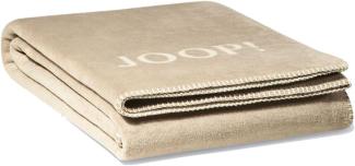 Joop 'Uni-Doubleface' Decke, Sand-Pergament, 150 x 200 cm