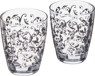Excelsa Domus Set 2 Gläser Glas, Glas, anthrazit, 2 pièces