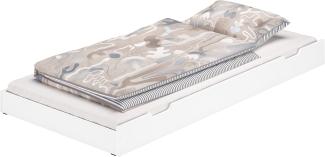 Erst-Holz® Bettkasten als Zusatzbett für unsere Etagenbetten 80x180 - inkl. Matratze - 90.10-S17 W M