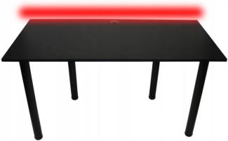 Gaming Tisch CODE BIG B2 s LED, 160x73-76x80, schwarz/schwarze Beine