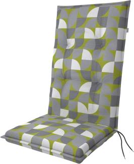 Doppler Sitzauflage "Living" High, kreis grün, für Hochlehner (119 x 48 x 6 cm)