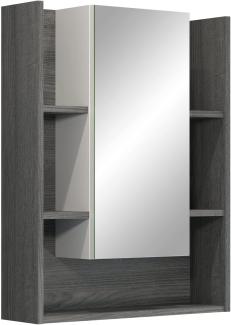 Badezimmerspiegelschrank >Daily< in Weiß Hochglanz - 60x77x18 (BxHxT)