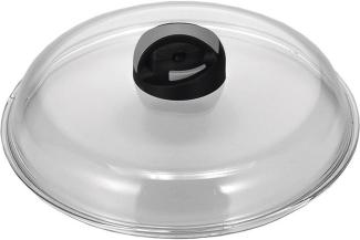 Glasdeckel für Pfanne 28 cm mit Igloo-Knopf schwarz