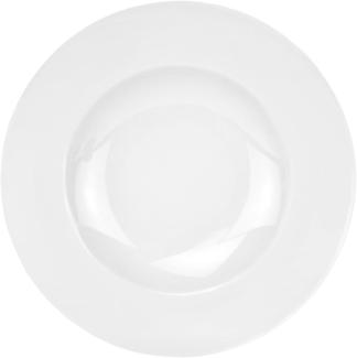 Pasta Bowl 500ml Ø30cm tiefer Menüteller Nudelteller edles Markenporzellan klassisch weiß rund