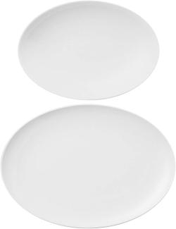 Thomas Loft Platte, Servierplatte, Oval, Tief, Porzellan, Weiß, Spülmaschinenfest, 27 cm, 12527