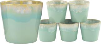 CreaTable 23725 Grespresso Lungo Becher, 210 ml, aqua, 6-teilig (1 Set)