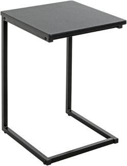 HAKU Möbel Beistelltisch, Metall, schwarz, T 35 x B 33 x H 60 cm