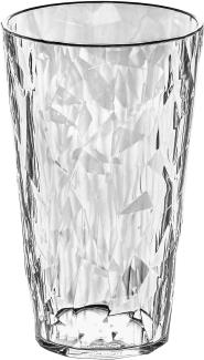 Koziol Crystal 2. 0 L Glas, Trinkbecher, Saftglas, Wasserbecher, Transparent Klar 450 ml, 3578535