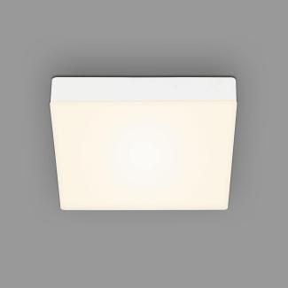 Briloner Leuchten - LED Deckenlampe rahmenlos, LED Deckenleuchte, LED Aufbauleuchte, warmweiße Farbtemperatur, 212x212x36 mm, Weiß