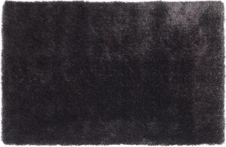 Teppich- Shaggy Hochflor Teppich ideal für alle Räume Schwarz, 230 x 160 cm