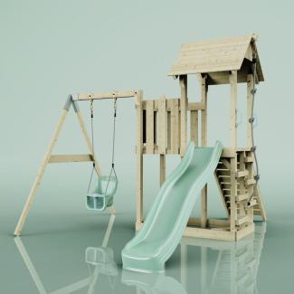 PolarPlay Spielturm Bergen aus Holz in Grün