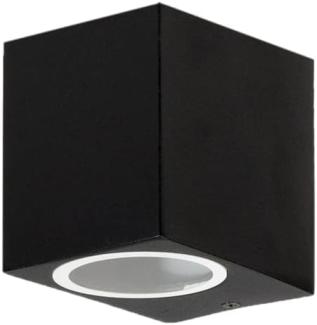 Grafner® Aluminium Wandlampe 37SQWB Wandleuchte Lichtschein Down/Unten in schwarz
