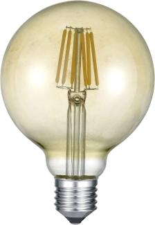 E27 Filament LED - 6 Watt, 660 Lumen, 2700 K warmweiß, Ø9,5cm - nicht dimmbar