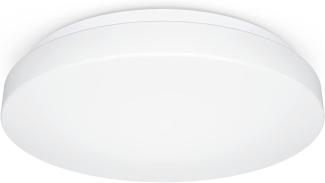 Steinel Innenleuchte RS 20 S weiß, 9,4 W Sensor-Deckenlampe, 942 lm, 360° Bewegungsmelder, Softlichtstart, Nachtlicht, Dauerlicht