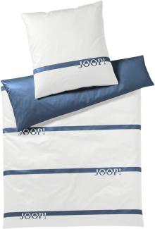 JOOP Bettwäsche Logo Stripes aqua | Kissenbezug einzeln 40x80 cm
