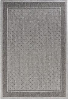 Flachgewebe Teppich Classy Grau - 160x230x0,8cm