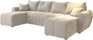 Sofa mit Schlaffunktion in U-Form MOLISA, 311x82x145, Cosmic 10