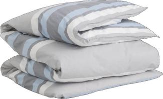 GANT Bettdeckenbezug Bettwäsche Oxford Stripe Grey 135 x 200 cm