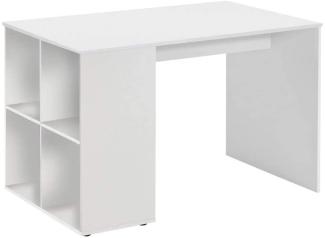 'Gent' Schreibtisch mit Regal, weiß, 117 x 75 x 73 cm
