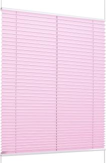 K-home Klemmfix-Plissee Florida Rosa 60 x 130 cm (B x L) einzigartiges Design mit bezauberndem Lichteffekt