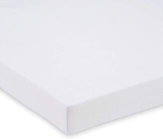 FabiMax BIO-Baumwolle Jersey Spannbettlaken für Laufgitter 75x100 cm, weiß