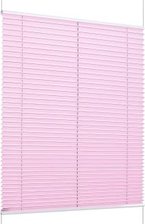 K-home Klemmfix-Plissee Florida Rosa 35 x 130 cm (B x L) einzigartiges Design mit bezauberndem Lichteffekt