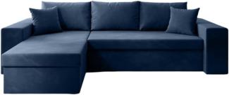 Luxusbetten24 Schlafsofa Designer Sofa Denver, mit Stauraum und Schlaffunktion