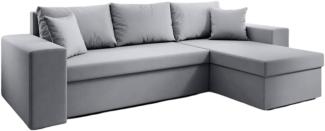 Luxusbetten24 Schlafsofa Designer Sofa Denver, mit Stauraum und Schlaffunktion